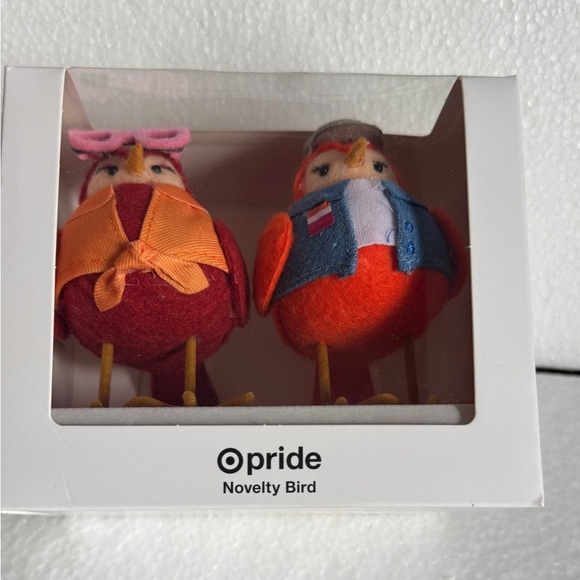 Pride 2pk Featherly Friend™ Collectible Mini Bird Figurines Gal and Pal - Picture 7 of 7